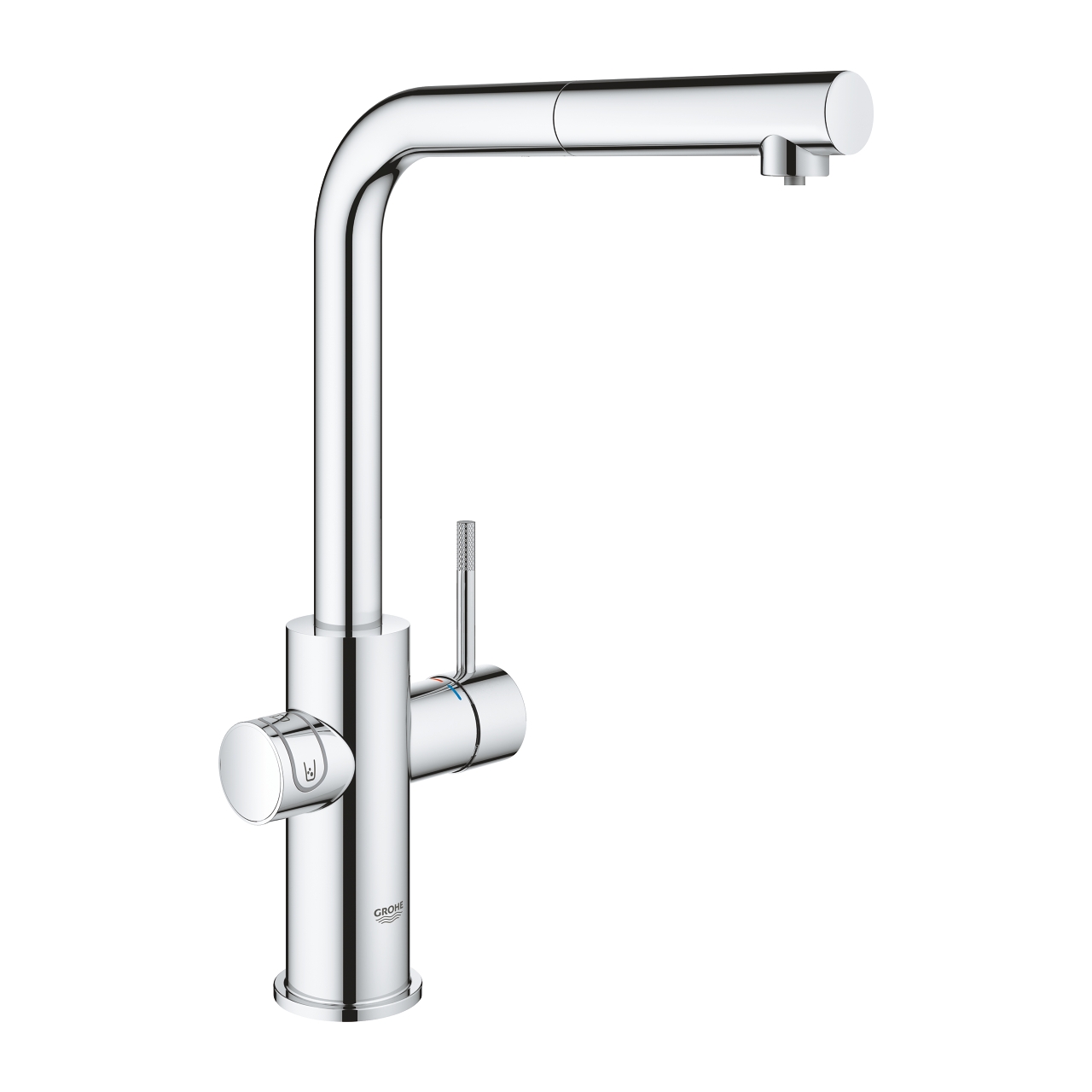 GROHE Кухненски комплект за филтрирана, газирана и изстудена вода BLUE HOME с L-чучур 31539000