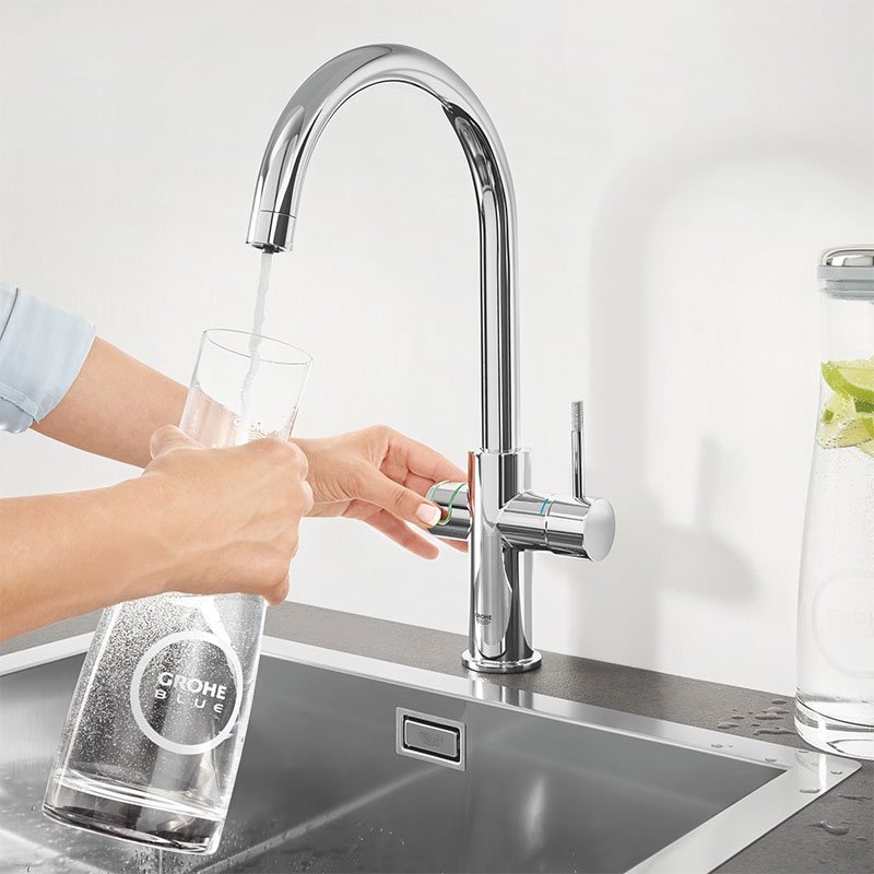 GROHE Кухненски комплект за филтрирана, газирана и изстудена вода BLUE PROFESSIONAL с C-чучур 31323002