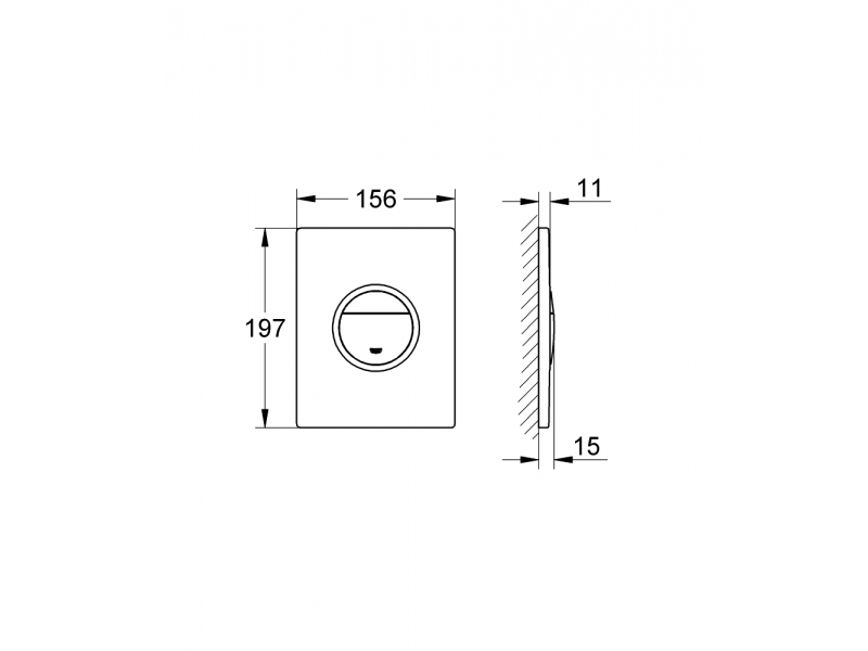 GROHE Бутон за тоалетно казанче NOVA COSMOPOLITAN LIGHT 38809000