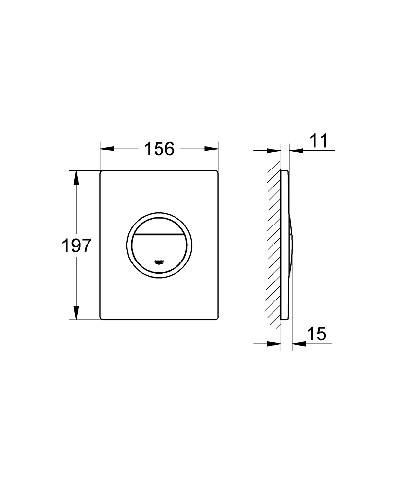GROHE Бутон за тоалетно казанче NOVA COSMOPOLITAN LIGHT 38809000