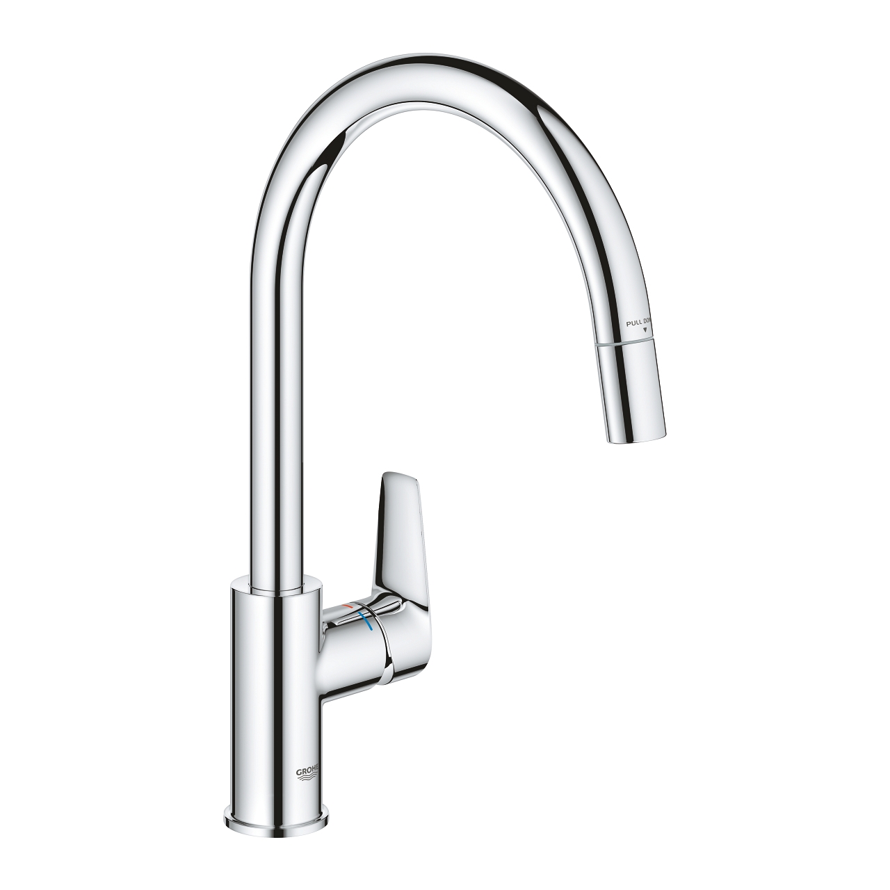 Grohe Кухненски смесител BauEdge с изтеглящ се шлаух  30536000