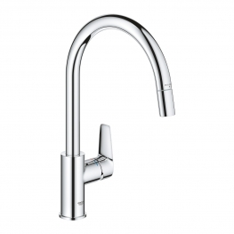 Grohe Кухненски смесител BauEdge с изтеглящ се шлаух  30536000