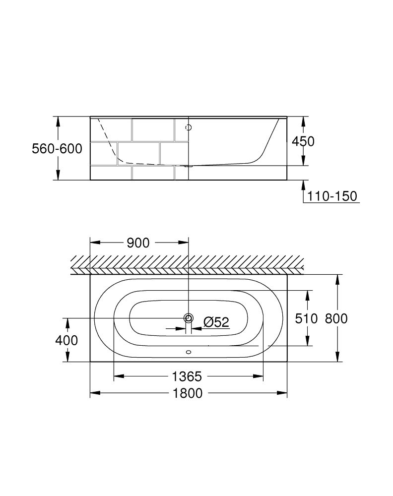 GROHE Вана ESSENCE 39617000