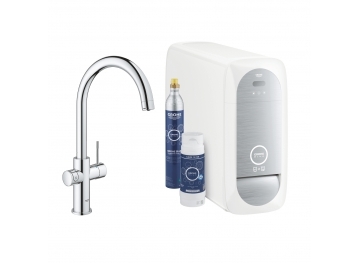 GROHE Кухненски комплект за филтрирана, газирана и изстудена вода BLUE HOME с С чучур 31455001