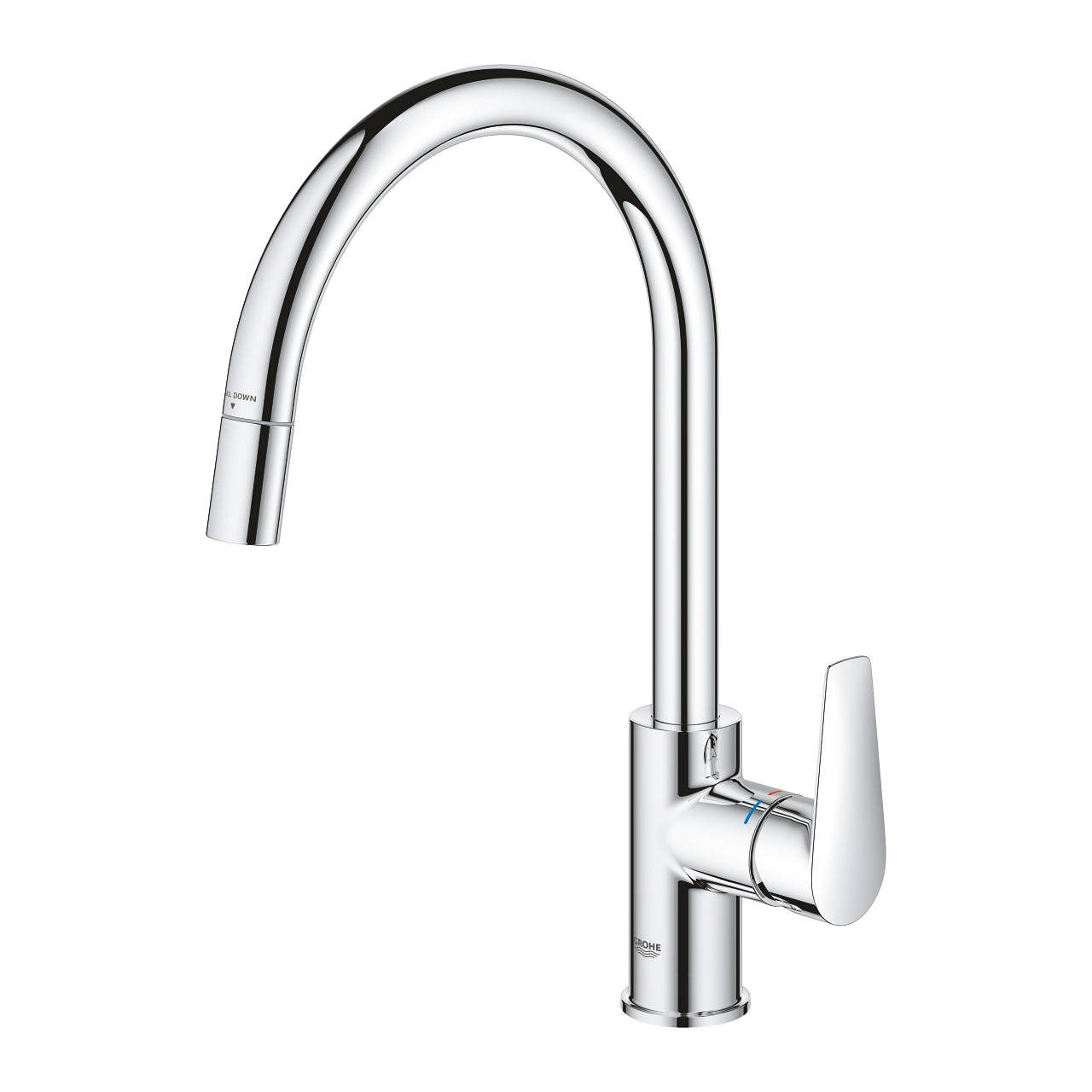 Grohe Кухненски смесител BauEdge с изтеглящ се шлаух  30536000