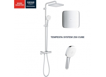GROHE Душ система с термостатен смесител Tempesta Cube 250 26689001