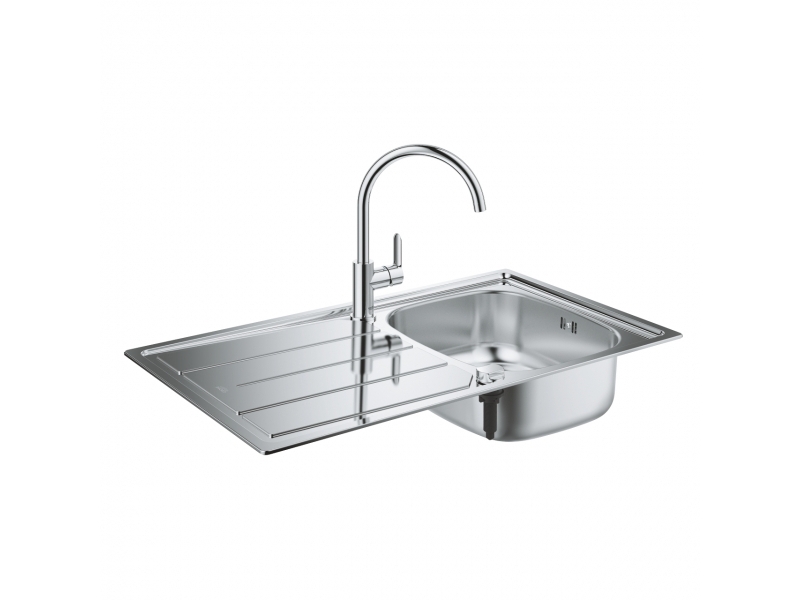 GROHE Комплект кухненска мивка K200 и смесител BAU EDGE 31562SD1