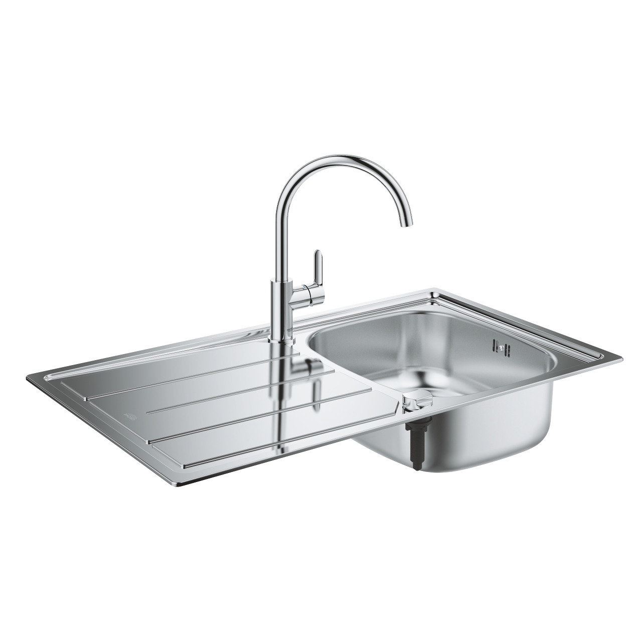 GROHE Комплект кухненска мивка K200 и смесител BAU EDGE 31562SD1