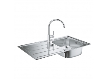 GROHE Комплект кухненска мивка K200 и смесител BAU EDGE 31562SD1