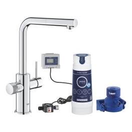 Кухненски смесител за филтрирана вода GROHE Blue Pure Minta с издърпващ се чучур 30591000