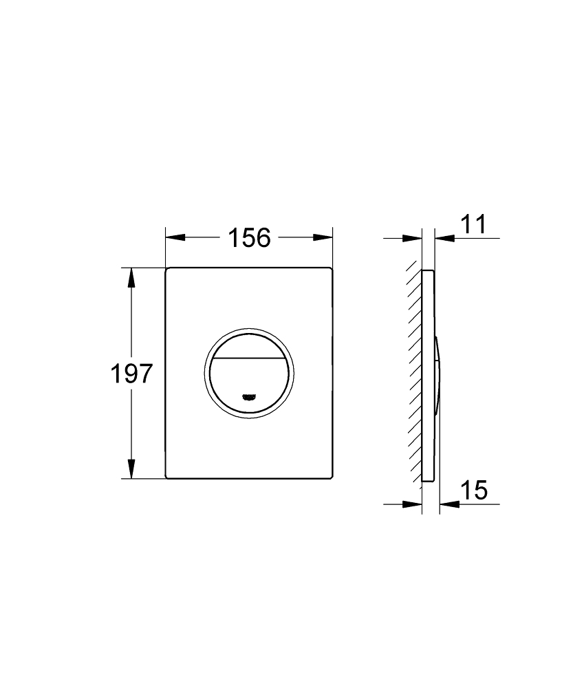 GROHE Бутон за тоалетно казанче NOVA COSMOPOLITAN 38765000