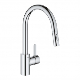 GROHE Кухненски смесител с издърпващ се чучур (висок) EUROSMART COSMOPOLITAN 31481001