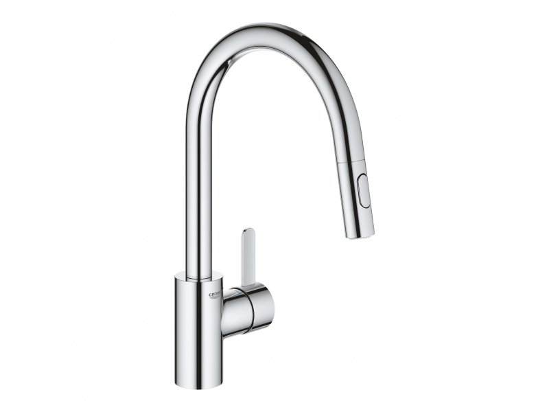 GROHE Кухненски смесител с издърпващ се чучур (висок) EUROSMART COSMOPOLITAN 31481001