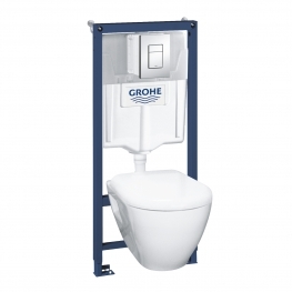 GROHE Комплект структура за вграждане SOLIDO 4 в 1 с тоал. чиния SEREL , SKATE COSMOPOLITAN бутон и капак 39186000