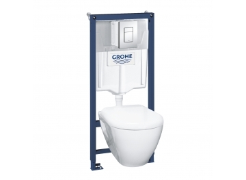GROHE Комплект структура за вграждане SOLIDO 4 в 1 с тоал. чиния SEREL , SKATE COSMOPOLITAN бутон и капак 39186000