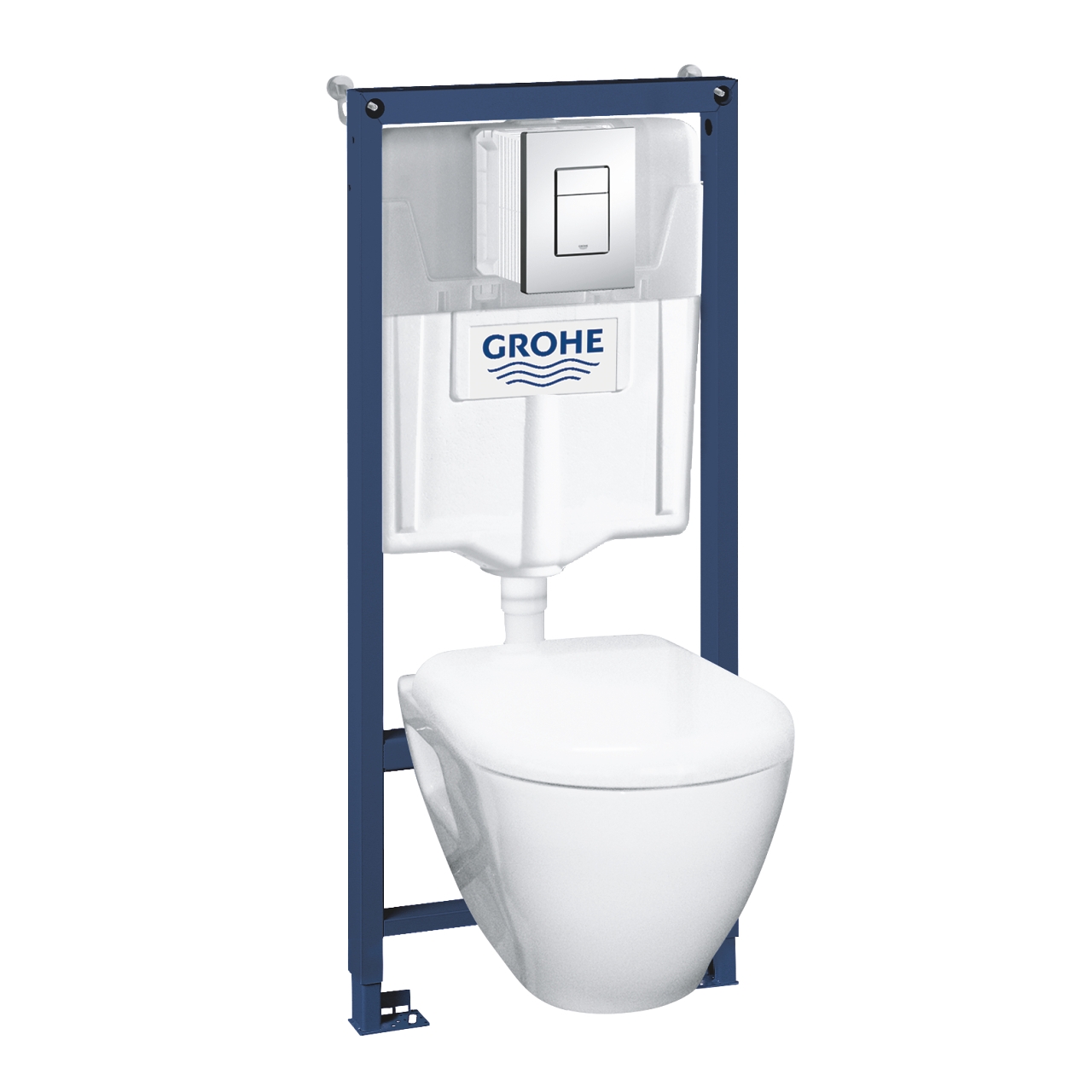 GROHE Комплект структура за вграждане SOLIDO 4 в 1 с тоал. чиния SEREL , SKATE COSMOPOLITAN бутон и капак 39186000