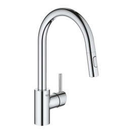 GROHE Кухненски смесител с издърпващ се чучур (висок) с 2 функции без олово и никел CONCETTO 31483002