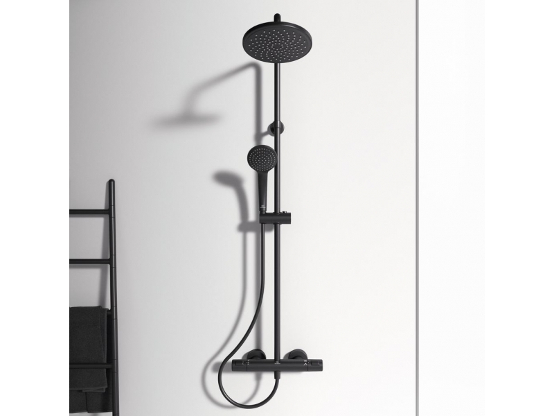 Душ система с термостатен смесител черен мат Ceratherm 25 A7545XG Ideal Standard