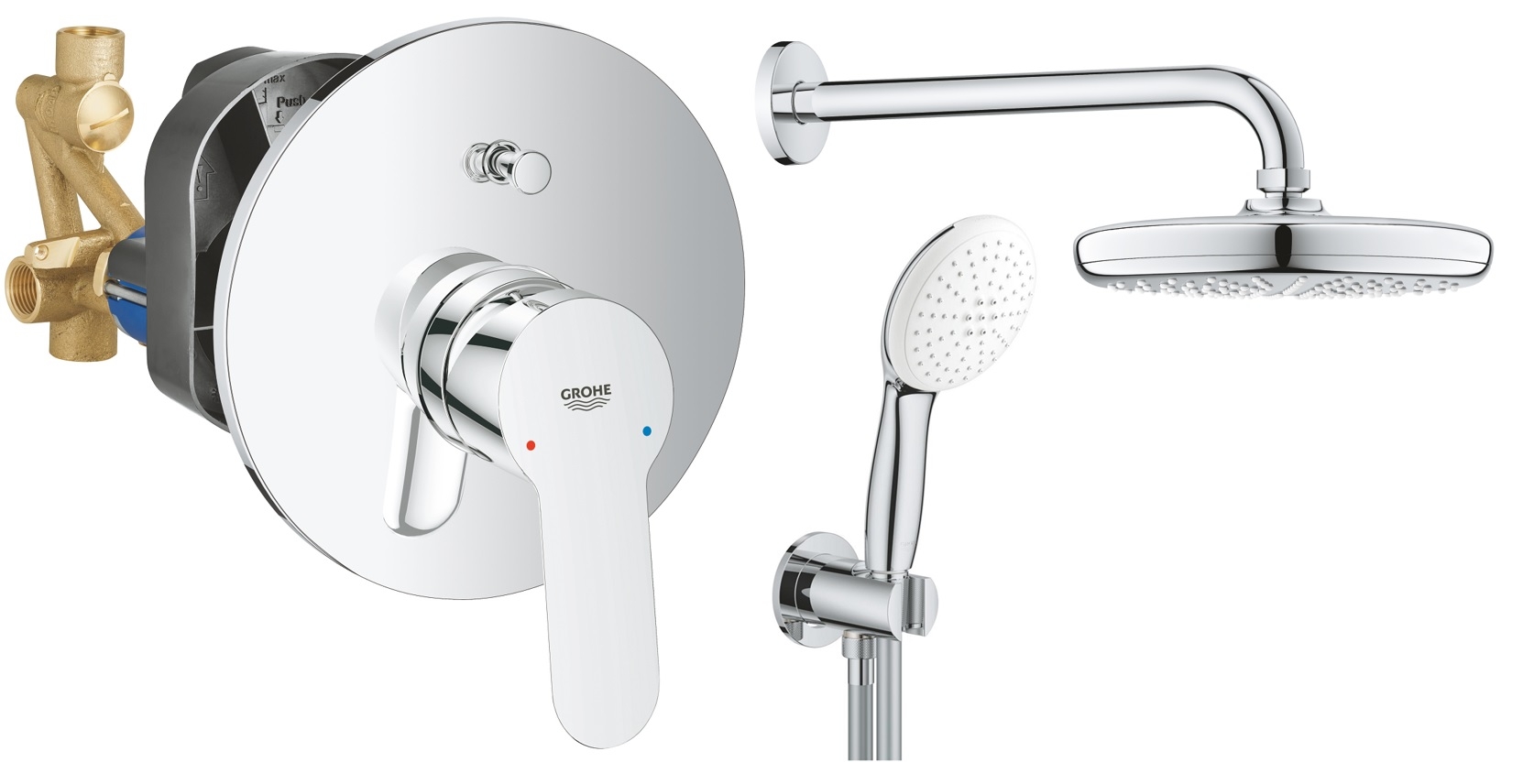 GROHE Комплект душ гарнитура 29079000 + 26412000 + 26406003