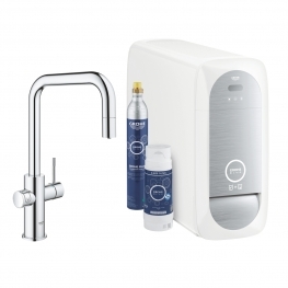 GROHE Кухненски комплект за филтрирана, газирана и изстудена вода BLUE HOME с U-чучур 31543000