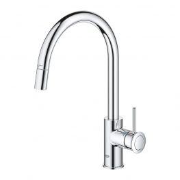 BauClassic Grohe Кухненски смесител с висок издърпващ се чучур 30573000
