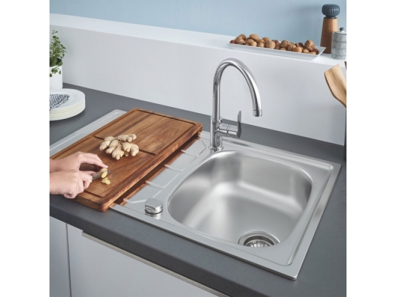 GROHE Комплект кухненска мивка K200 и смесител BAU EDGE 31562SD1