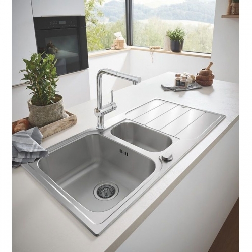 GROHE Мивка от неръждаема стомана с отцедник K500 31572SD1