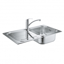 GROHE Комплект кухненска мивка K300 и смесител EUROSMART едноръкохватков 31565SD1